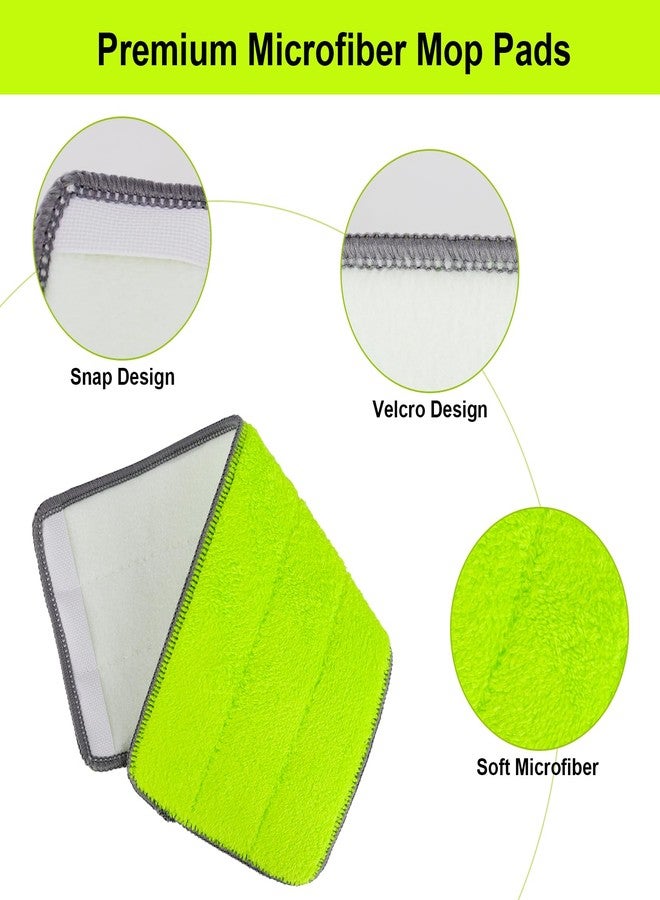 GreeSuit Microfiber Mop Pads for Libman Rinse 'n Wring Mop and Bucket System, 13in Washable & Reusable Microfiber Floor Cleaning Pads Head Refills for All 13" X 5" Flat Floor Mop - Image 3